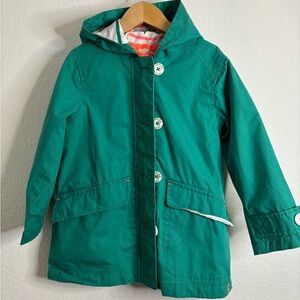 Joules Teal Hooded Raincoat for Kids